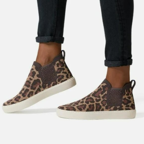 Rothy's Shoes - Rothy's Leopard Chelsea Slip-On Boot - Size 7.5